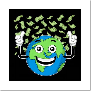 Planet Money - Space Explorer Astronaut Funny Cosmonaut Cash Posters and Art